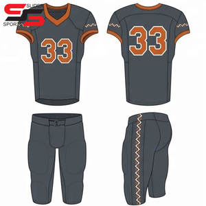 Amerikaans Voetbal Uniform Set Goedkope Prijs Sportkleding Voetbalshirt Met Aangepaste Naam En Nummer Volledig Team Sportuniform - Product Image 1