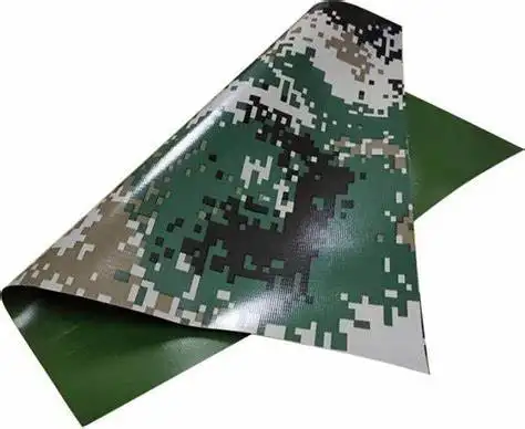 700gsm High strength PVC camouflage tarpaulin for tent