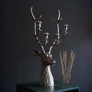 Whimsical Deer Antler <b>Candle</b> <b>Holder</b> for Nature Lovers for Weddings and Christmas Brings the <b>Outdoors</b> in - Product Image 1