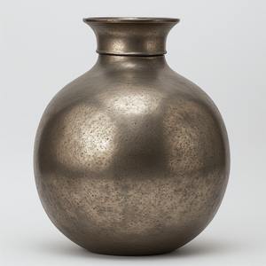 Florero de metal rústico hecho a mano con acabado brillante perfecto para Ideas elegantes de decoración de temporada - Product Image 6