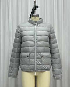 Transpirable grueso cálido OEM mujer Casual algodón Mujer ropa Puffer chaqueta botón Oversize prendas de vestir otoño Puffer chaqueta - Product Image 2