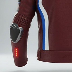 Vestes en cuir de motard de haute qualité Logo personnalisé Veste en cuir de moto élégante pour homme Veste en cuir de moto de haute qualité pour homme - Product Image 4