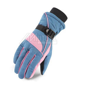 Gants de ski en cuir imperméables avec doublure chauffante pour les sports d'hiver en plein air écran tactile compatible pour le snowboard et le ski - Product Image 6