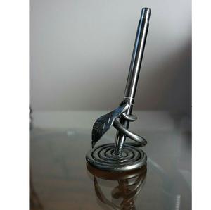 Porte-crayons et stylos en fer forgé rond, finition contemporaine, léger, pour la maison, le bureau, la salle d'étude, décoration de table - Product Image 2