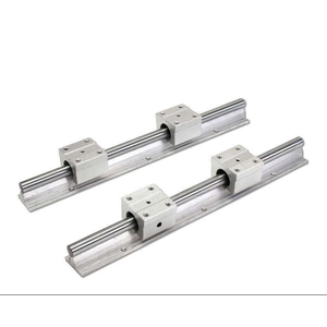 Tige linéaire chromée avec bloc de support en aluminium et rail de guidage SBR pour scie à table et routeur CNC - Product Image 1