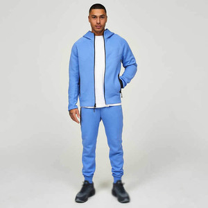 Ensemble de survêtement zippé pour homme respirant de haute qualité personnalisé 2025, vêtements de jogging écologiques fabriqués au Pakistan - Product Image 1