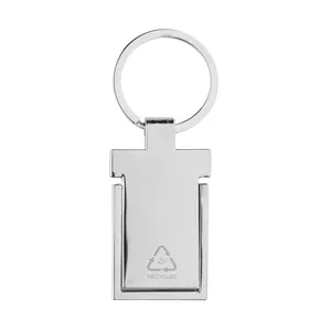 Porte-clés en métal durable avec support de téléphone, gadgets écologiques RCS - Product Image 4