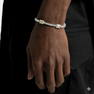 Pulsera de Tenis con Diamantes de Imitación Moissanite de Corte Brillante Redondo, Estilo Hip Hop, Calidad VVS1, para Hombre y Mujer, Certificada por IGI, Hecha de Aleación - Product Image 2