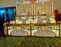 Présentoir de restauration modulaire en acier inoxydable de qualité supérieure King pour comptoir de buffet de mariage Décorations de mariage élégantes