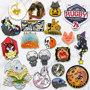 Distintivo in Metallo Smaltato con Logo Personalizzato, Design Personalizzato in Lega di Zinco, Regalo Aziendale Premium Classico per Promozione Commerciale - Product Image 1