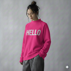 Sudadera de Cuello Alto Verde para Mujer TSI-4876, con Estampado de Letras, 100% Algodón Tejido, Estilo Casual, Marca Privada OEM Trackstar - Product Image 2