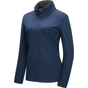 Veste coupe-vent softshell avec logo personnalisé pour femmes, légère, respirante et imperméable, pour activités de plein air, équipement de moto - Product Image 1