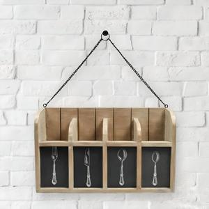 Best Quality Wooden Hanging Cutlery Holder With Four Compartment For Sale In Best Price - Product Image 6