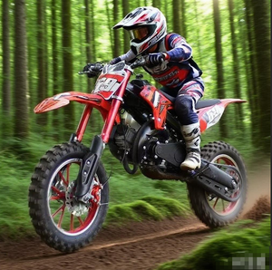 Nueva motocicleta de montaña para niños de dos tiempos de tracción manual de un solo cilindro todoterreno de conejo - Product Image 2