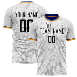 Maillot de football personnalisé pour équipe, vêtements de sport pour hommes, polyester à séchage rapide, sublimation, maillot de football avec impression de nom et de numéro - Product Image 3