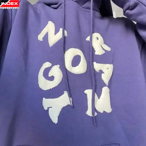 Meilleur sweat à capuche pour homme Logo personnalisable Design à ourlet brut Polyester Cotton Puff Technics Winter Season hoodies pour hommes - Product Image 6