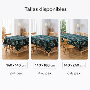 Tovaglia Rettangolare Moderna Idrorepellente Stampata 100% Poliestere Effetto Lino Lavabile Riutilizzabile per Cucina e Sala da Pranzo - Product Image 2