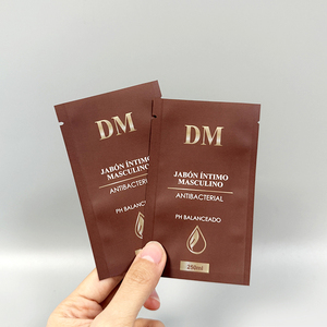 Mini Bolsitas de Papel Kraft <span class=keywords><strong>para</strong></span> Limpiador Facial, Loción, Aceite Esencial, Tamaño Personalizable, Grado Alimenticio, Plástico - Product Image 2