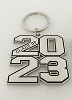 Llavero de Zinc Personalizado con Año de Graduación, Recuerdo Moderno y Conmemorativo para Estudiantes