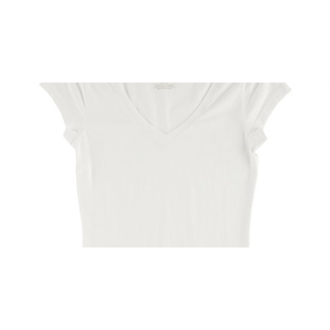 Maglietta Casual con Scollo a V per Ragazzi Aveto, in Maglia Morbida Elasticizzata, Colore Bianco, Taglia Piccola - Product Image 2