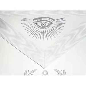 <b>Top</b> Quality Hand Embroidered Masonic Masters Mason Apron <b>White</b> Masonic Regalia Apron for Sale - Product Image 5