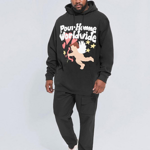 Hot Selling <b>Men's</b> 100% Cotton Oversize <b>Hoodie</b> Heavyweight Thick Fleece Knitted for Winter - Product Image 4