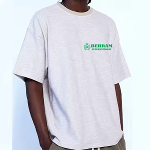 Camisetas de Hombre 100% Algodón, Blancas, Estilo Urbano, Ecológicas, Transpirables, 180g, Corte Holgado, Venta al Por Mayor, Temporada de Verano - Product Image 6