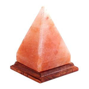 Lámpara de sal rosa del Himalaya de Sian Enterprises, pirámide tallada hecha a mano de alta calidad para Feng Shui Love, decoración del hogar ecológica - Product Image 5