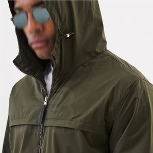 Último estilo 2025 invierno cálido hecho a medida hombres rompevientos con capucha conjuntos de calidad superior hombres rompevientos con capucha conjuntos - Product Image 3