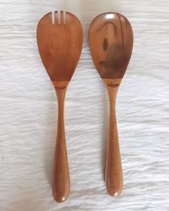 Ensemble de couverts en bois pour salade, vaisselle, ustensiles de cuisine, décoration intérieure, outils de mélange et de service de salade - Product Image 1