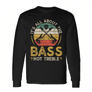 T-shirt à manches longues pour guitaristes de basse électrique rétro - C'est tout ce qui compte pour la basse - Produit promotionnel - Product Image 2