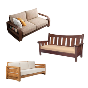 Ensemble de canapés de haute qualité de luxe classiques de style italien en brun clair - Product Image 4