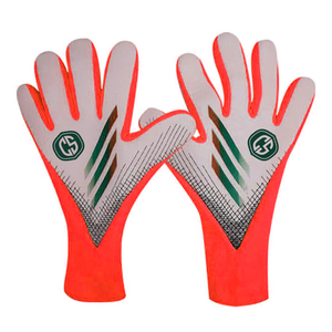 Gants de gardien de but professionnels respirants en gros, gris violet, coupe négative, dos en latex, haute adhérence, fermeture à boucle et crochet - Product Image 3