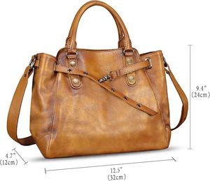 Sac fourre-tout en cuir de vachette élégant et élégant pour femmes sac à main à bandoulière mode OEM personnalisable accessoire de vente en gros - Product Image 4