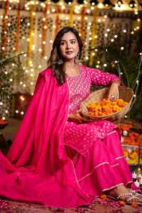 Traje Étnico Tradicional de Moda para Mujer, Conjunto de 3 Piezas de Diseñador, Fabricante Mayorista al Mejor Precio Más Bajo - Product Image 2