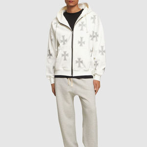 Sudadera con Capucha de Felpa Tejida con Pedrería, 100% Algodón, Cuello Redondo, Lisa, Unisex, Personalizable, Ecológica, para Hombre, Venta al Por Mayor - Product Image 3