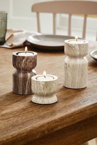 Support de Bougie en Marbre Design Contemporain pour Décoration d'Intérieur, Fêtes de Pâques, Dîners, Spas, Idées Cadeaux, Collections Élégantes, Fait Main - Product Image 6