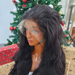 ผมมนุษย์ชาวเวียดนาม13X6 HD วิกผมด้านหน้าแบบมีลูกไม้เป็นลอนขนาด28นิ้วหมวกผู้บริจาคแบบเดี่ยวหมวกผู้หญิงสีดำทรงตรงขนาด13X6 HD 100% - Product Image 5