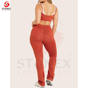 Conjunto de Yoga para Mujer, Ropa Deportiva Transpirable Personalizada, Diseño Elegante con Patrón Sólido, Traje Deportivo Completo para Ejercicio al Aire Libre - Product Image 6