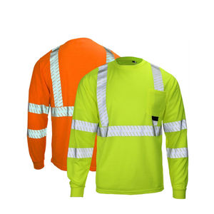 Camisa de uniforme de trabajo de alta visibilidad personalizada camisa de hombre de manga larga de construcción de seguridad reflectante de seguridad - Product Image 4