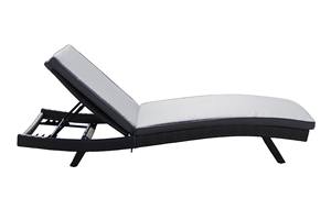 Tumbona Moderna de Ratán Sintético PRSB-035 con Patas Plegables para Villa, Exterior, Hotel, Dormitorio, Parque, Apartamento - Product Image 3