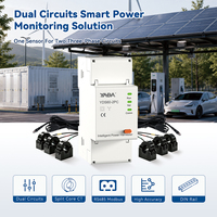 Compteur d'énergie intelligent triphasé à double circuit avec capteur de courant à noyau divisé (CT) RS485 Modbus pour rail DIN, idéal pour la surveillance EMS des systèmes solaires photovoltaïques