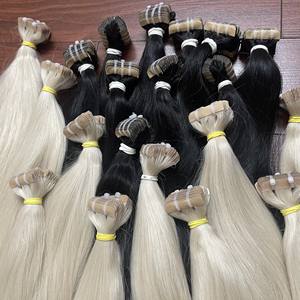 Cinta en extensiones de cabello, venta al por mayor, 100% cabello vietnamita natural, cinta Virgen sin procesar, cabello de fábrica de Vietnam - Product Image 1