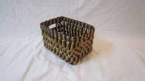 Bandeja de Cestas tejidas a mano con jacinto de agua a precio económico, mango cómodo para dormitorio, sala de estar, organización de baño - Product Image 1