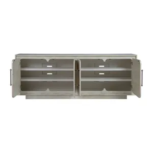 Consola Multimedia y Soporte para <span class=keywords><strong>TV</strong></span>, Centro de Entretenimiento con Almacenamiento y Gestión de Cables - Product Image 4