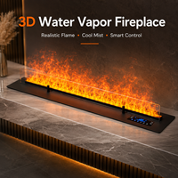 Cheminée électrique décorative moderne à vapeur d'eau pour salon, chambre, villa, hôtel