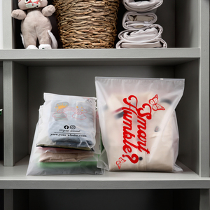 <span class=keywords><strong>Sacchetti</strong></span> <span class=keywords><strong>Riutilizzabili</strong></span> con Chiusura a Zip per Imballaggio di Prodotti di Abbigliamento, Buste in <span class=keywords><strong>Plastica</strong></span> Opaca con Cerniera per Vestiti - Product Image 3