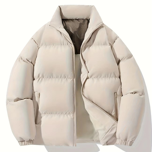 Chaqueta de bombardero de invierno impermeable personalizada de color sólido en blanco simple de nuevo diseño de suministro de fabricante pakistaní para hombres - Product Image 1