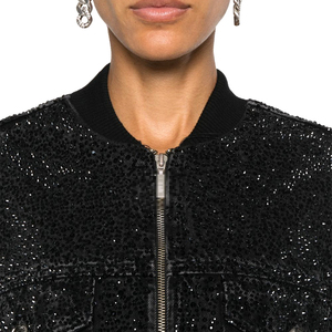 แจ็กเก็ตยีนส์แฟชั่นระบายอากาศแบบเรียบสำหรับผู้หญิงแจ็กเก็ตยีนส์ลำลองคุณภาพสูง - Product Image 5