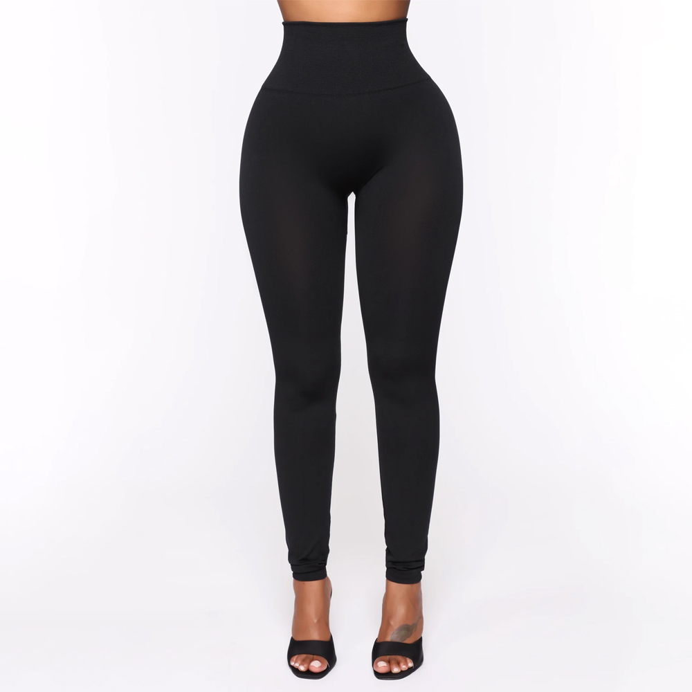 Women's Solid Custom Cotton/Spandex High Waist Breathable Workout Leggings for Yoga Gym Running with Quick Dry & Sweat-Wicking